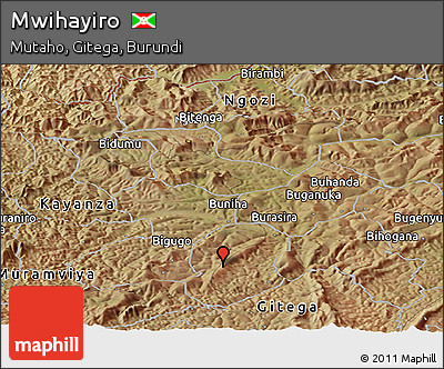 Satellite Panoramic Map of Mwihayiro