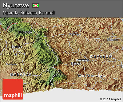 Satellite Panoramic Map of Nyunzwe