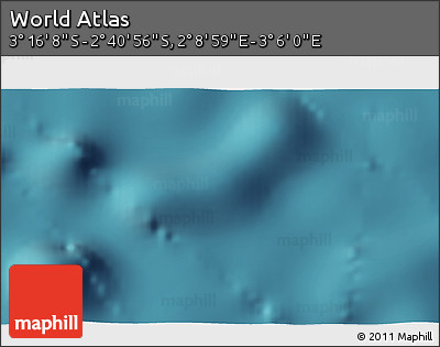 Satellite 3D Map of the Area around 2° 58' 32" S, 2° 37' 30" E