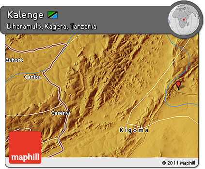 Physical 3D Map of Kalenge