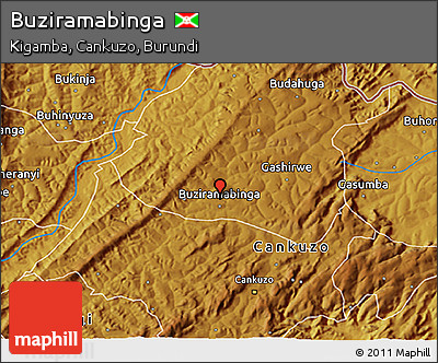 Physical 3D Map of Buziramabinga