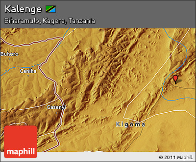 Physical 3D Map of Kalenge
