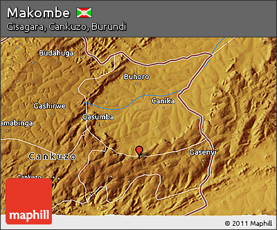 Physical 3D Map of Makombe