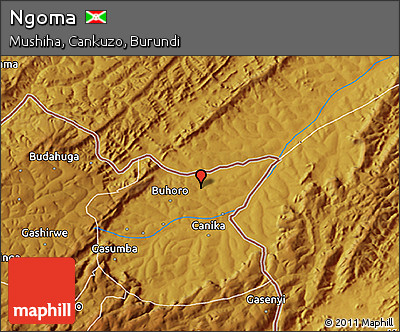 Physical 3D Map of Ngoma