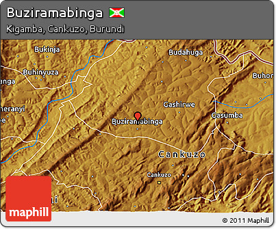 Physical 3D Map of Buziramabinga
