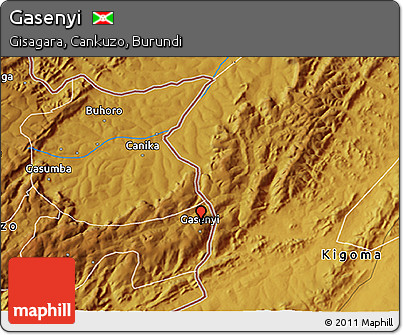 Physical 3D Map of Gasenyi