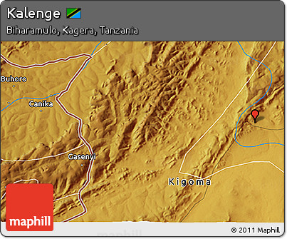 Physical 3D Map of Kalenge