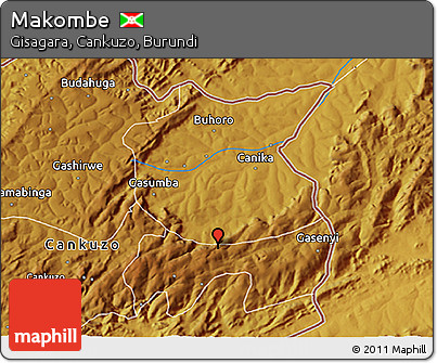 Physical 3D Map of Makombe