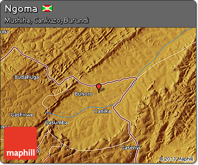 Physical 3D Map of Ngoma