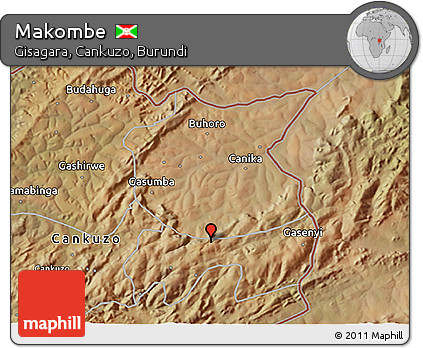 Satellite 3D Map of Makombe