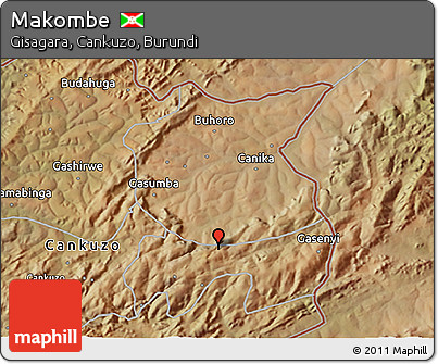Satellite 3D Map of Makombe
