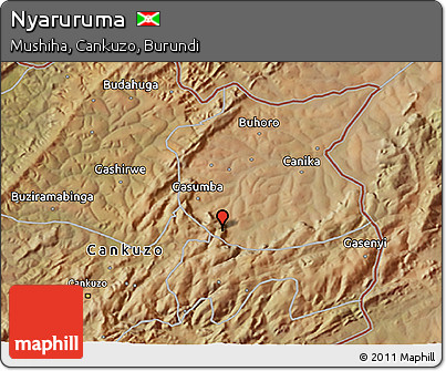 Satellite 3D Map of Nyaruruma