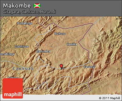 Satellite 3D Map of Makombe