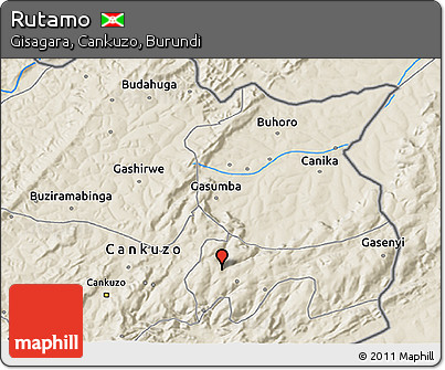 Shaded Relief 3D Map of Rutamo