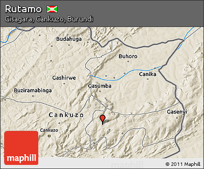 Shaded Relief 3D Map of Rutamo