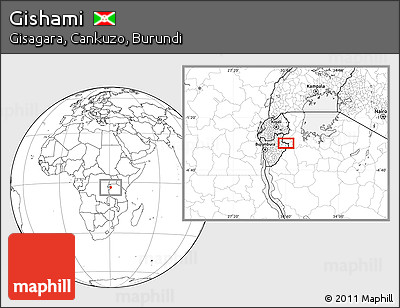 Blank Location Map of Gishami