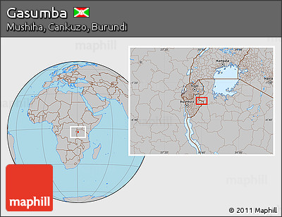 Gray Location Map of Gasumba