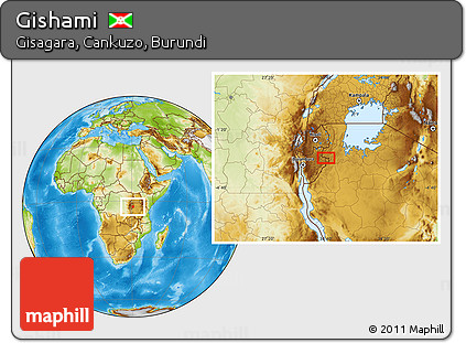 Physical Location Map of Gishami
