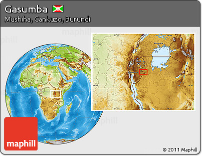 Physical Location Map of Gasumba