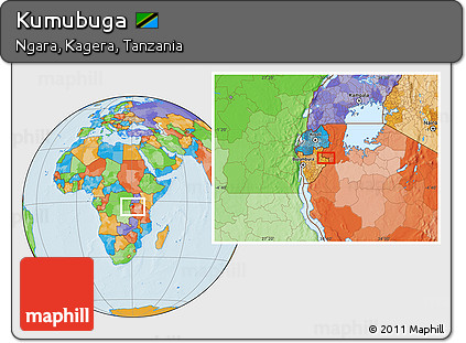 Political Location Map of Kumubuga