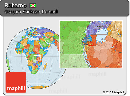 Political Location Map of Rutamo