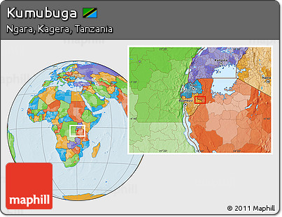 Political Location Map of Kumubuga