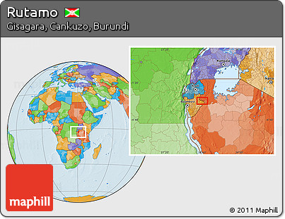 Political Location Map of Rutamo