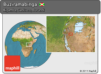 Satellite Location Map of Buziramabinga