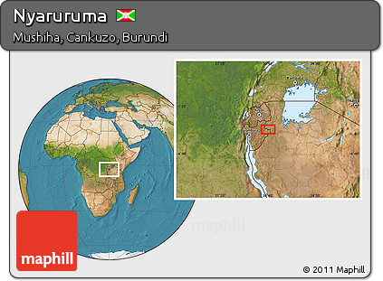 Satellite Location Map of Nyaruruma