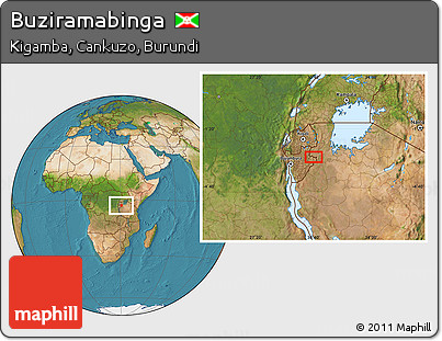 Satellite Location Map of Buziramabinga