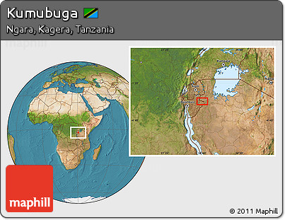 Satellite Location Map of Kumubuga