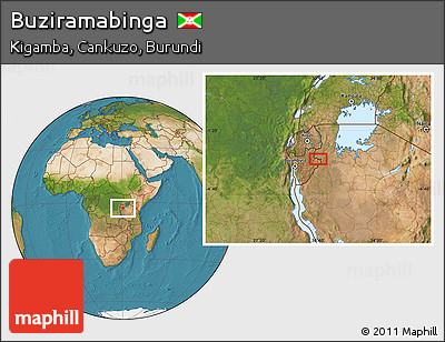 Satellite Location Map of Buziramabinga