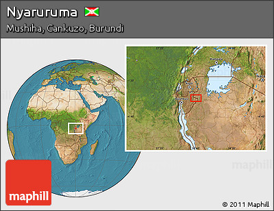 Satellite Location Map of Nyaruruma
