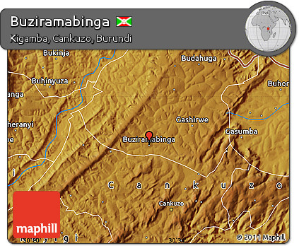 Physical Map of Buziramabinga