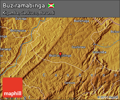 Physical Map of Buziramabinga