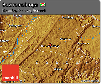 Physical Map of Buziramabinga