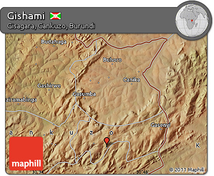 Satellite Map of Gishami