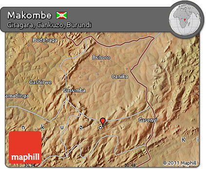 Satellite Map of Makombe