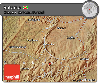 Satellite Map of Rutamo