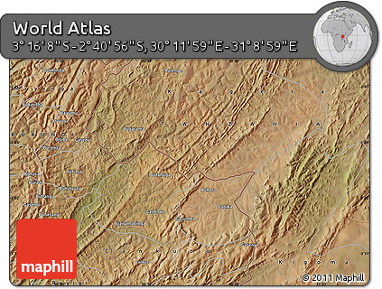 Satellite Map of the Area around 2° 58' 32" S, 30° 40' 29" E