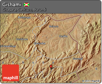 Satellite Map of Gishami