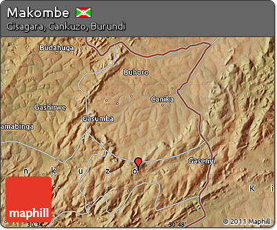 Satellite Map of Makombe