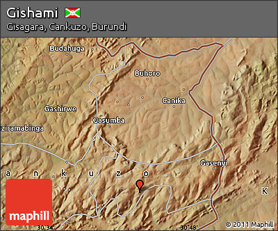 Satellite Map of Gishami