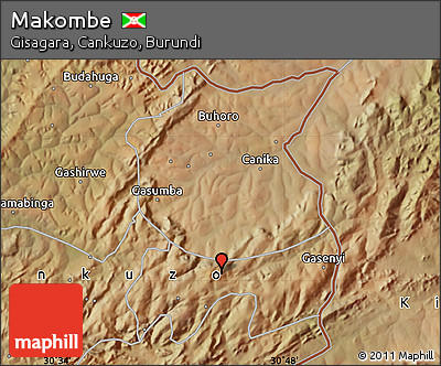 Satellite Map of Makombe