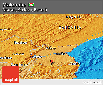 Political Panoramic Map of Makombe