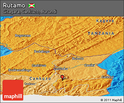 Political Panoramic Map of Rutamo