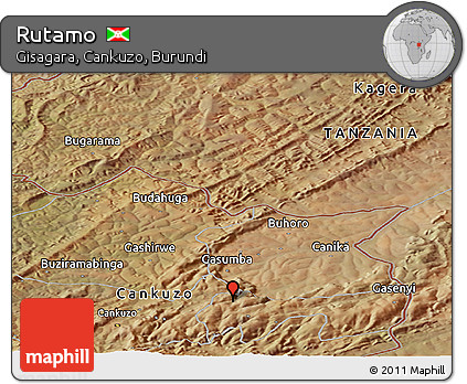 Satellite Panoramic Map of Rutamo