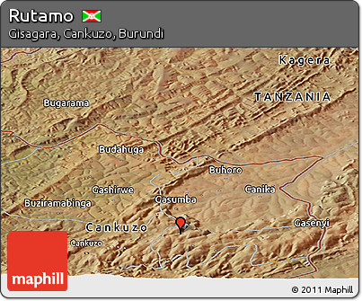 Satellite Panoramic Map of Rutamo