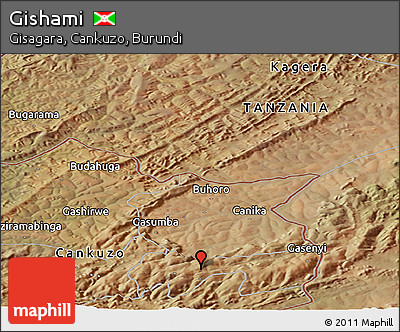 Satellite Panoramic Map of Gishami
