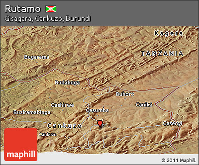 Satellite Panoramic Map of Rutamo